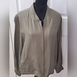 Addition Elle Olive Green Zip Up Jacket Size 1X